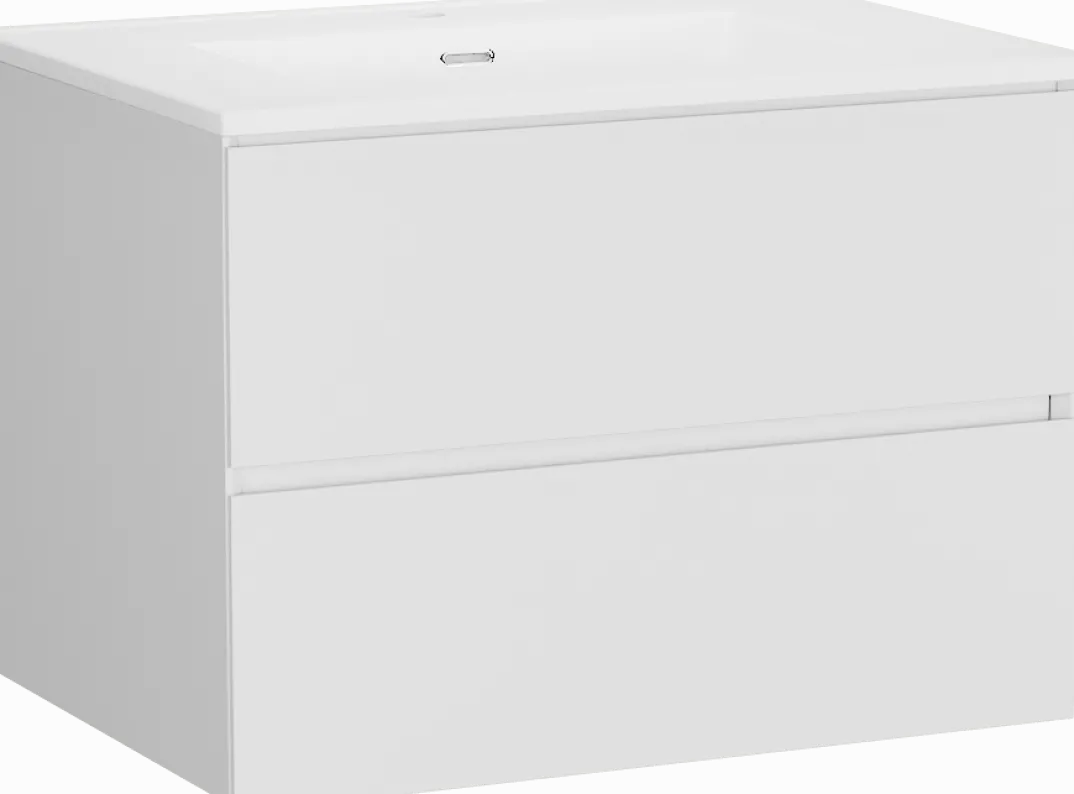 Storke Edge badkamermeubel met Kera wastafel, afvoerplug inbegrepen