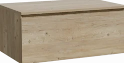 Storke Edge badkamermeubel met Panton wastafelblad voor waskom(men)