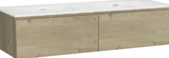 Storke Edge badkamermeubel met Kera wastafel, afvoerpluggen inbegrepen