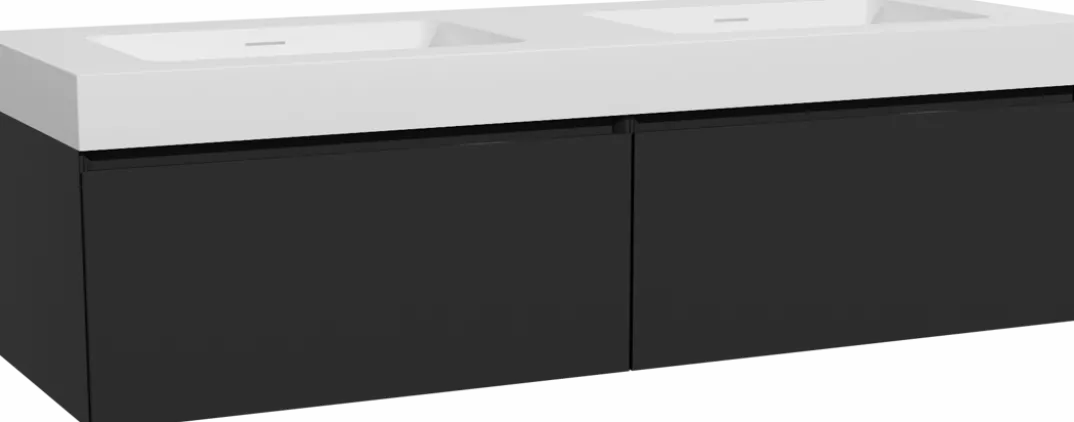 Storke Edge badkamermeubel met Mata High wastafel