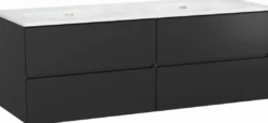 Storke Edge badkamermeubel met Kera wastafel, afvoerpluggen inbegrepen
