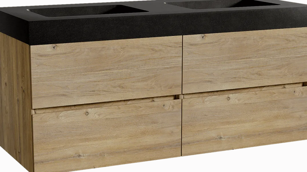 Storke Edge badkamermeubel met Scuro High wastafel