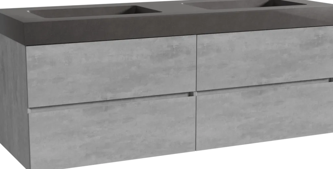 Storke Edge badkamermeubel met Scuro High wastafel