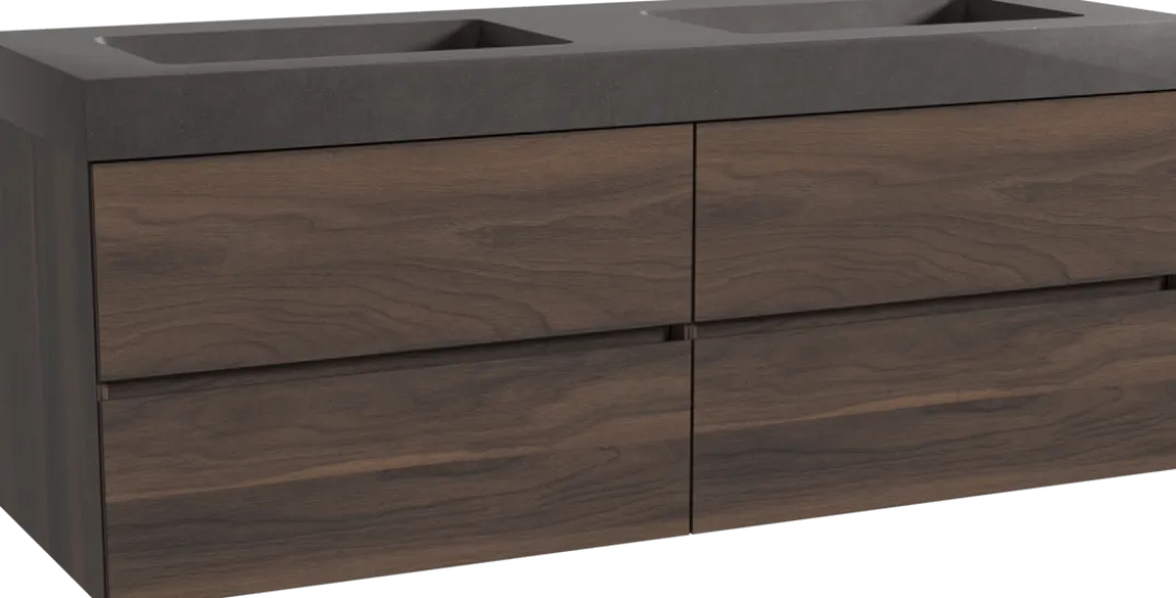 Storke Edge badkamermeubel met Scuro High wastafel