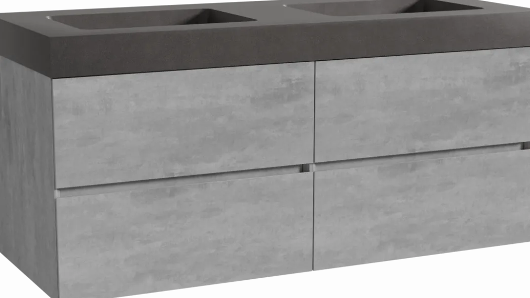 Storke Edge badkamermeubel met Scuro High wastafel