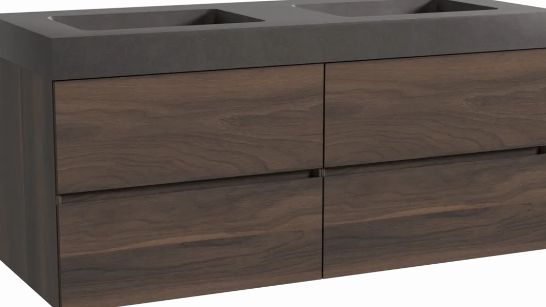 Storke Edge badkamermeubel met Scuro High wastafel