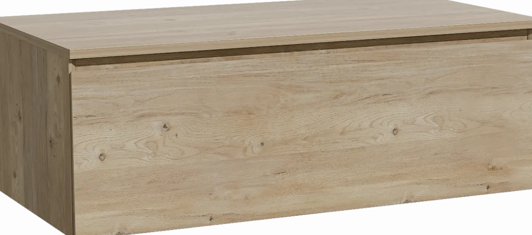 Storke Edge badkamermeubel met Panton wastafelblad voor waskom(men)