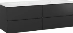 Storke Edge badkamermeubel met Kera wastafel, afvoerpluggen inbegrepen
