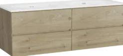 Storke Edge badkamermeubel met Kera wastafel, afvoerpluggen inbegrepen