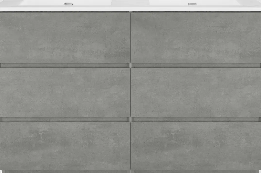 Storke Edge badkamermeubel met Kera wastafel, afvoerpluggen inbegrepen