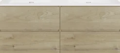 Storke Edge badkamermeubel met Kera wastafel, afvoerpluggen inbegrepen