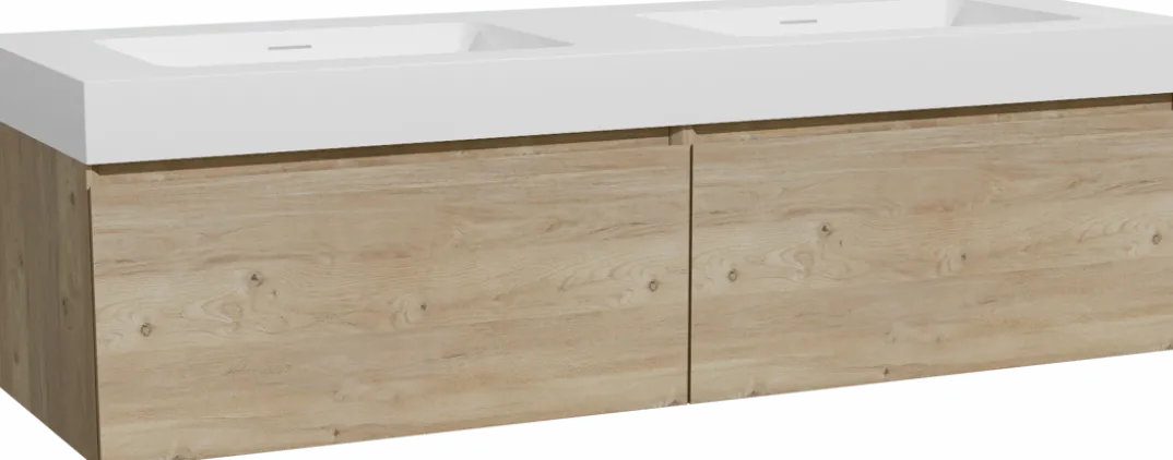 Storke Edge badkamermeubel met Mata High wastafel