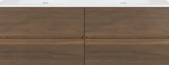 Storke Edge badkamermeubel met Kera wastafel, afvoerpluggen inbegrepen
