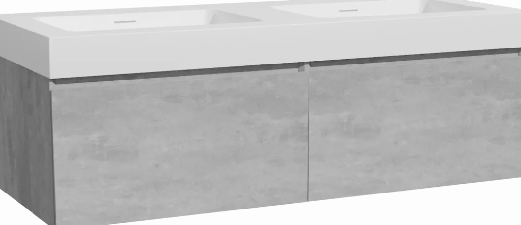 Storke Edge badkamermeubel met Mata High wastafel