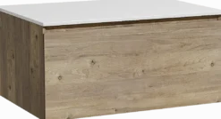 Storke Edge badkamermeubel met Tavola wastafelblad voor waskom(men)