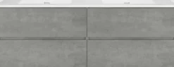 Storke Edge badkamermeubel met Kera wastafel, afvoerpluggen inbegrepen