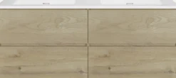 Storke Edge badkamermeubel met Kera wastafel, afvoerpluggen inbegrepen