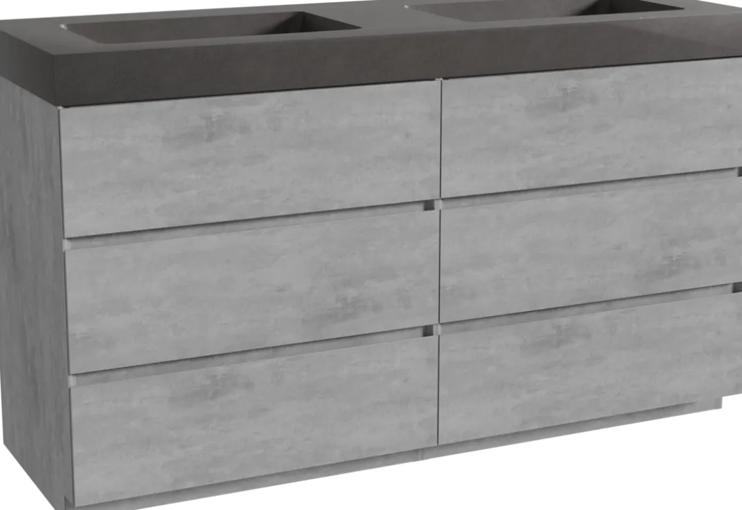 Storke Edge badkamermeubel met Scuro High wastafel