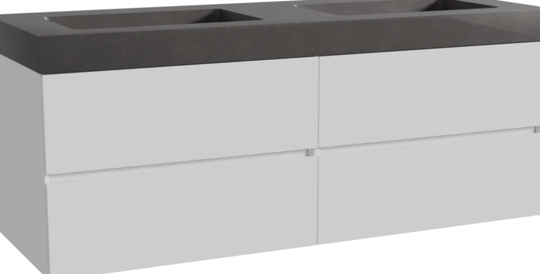 Storke Edge badkamermeubel met Scuro High wastafel