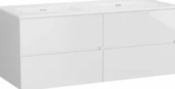 Storke Edge badkamermeubel met Kera wastafel, afvoerpluggen inbegrepen