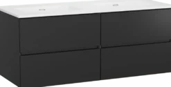 Storke Edge badkamermeubel met Kera wastafel, afvoerpluggen inbegrepen