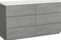 Storke Edge badkamermeubel met Kera wastafel, afvoerpluggen inbegrepen