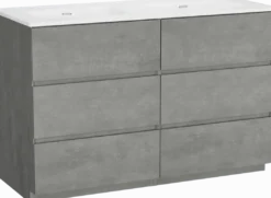 Storke Edge badkamermeubel met Kera wastafel, afvoerpluggen inbegrepen