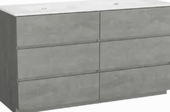 Storke Edge badkamermeubel met Kera wastafel, afvoerpluggen inbegrepen