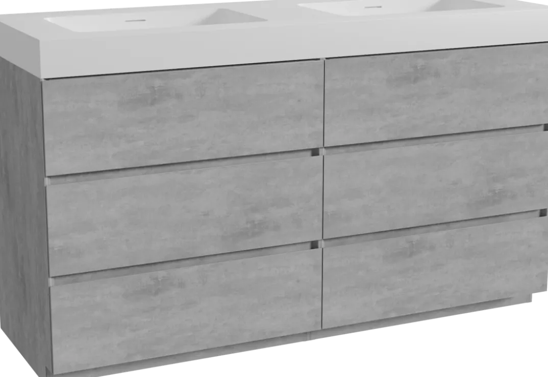 Storke Edge badkamermeubel met Mata High wastafel