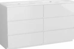 Storke Edge badkamermeubel met Kera wastafel, afvoerpluggen inbegrepen