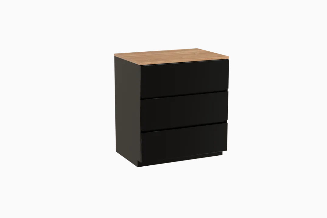 Storke Edge badkamermeubel met Panton wastafelblad voor waskom(men)