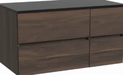Storke Edge badkamermeubel met Panton wastafelblad voor waskom(men)