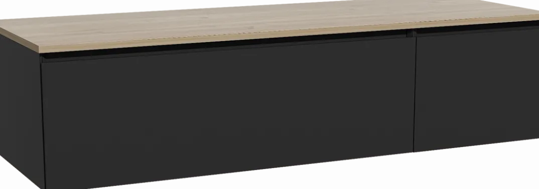 Storke Edge badkamermeubel met Panton wastafelblad voor waskom(men)