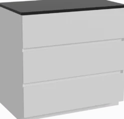 Storke Edge badkamermeubel met Panton wastafelblad voor waskom(men)