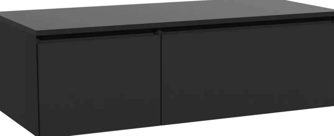 Storke Edge badkamermeubel met Panton wastafelblad voor waskom(men)