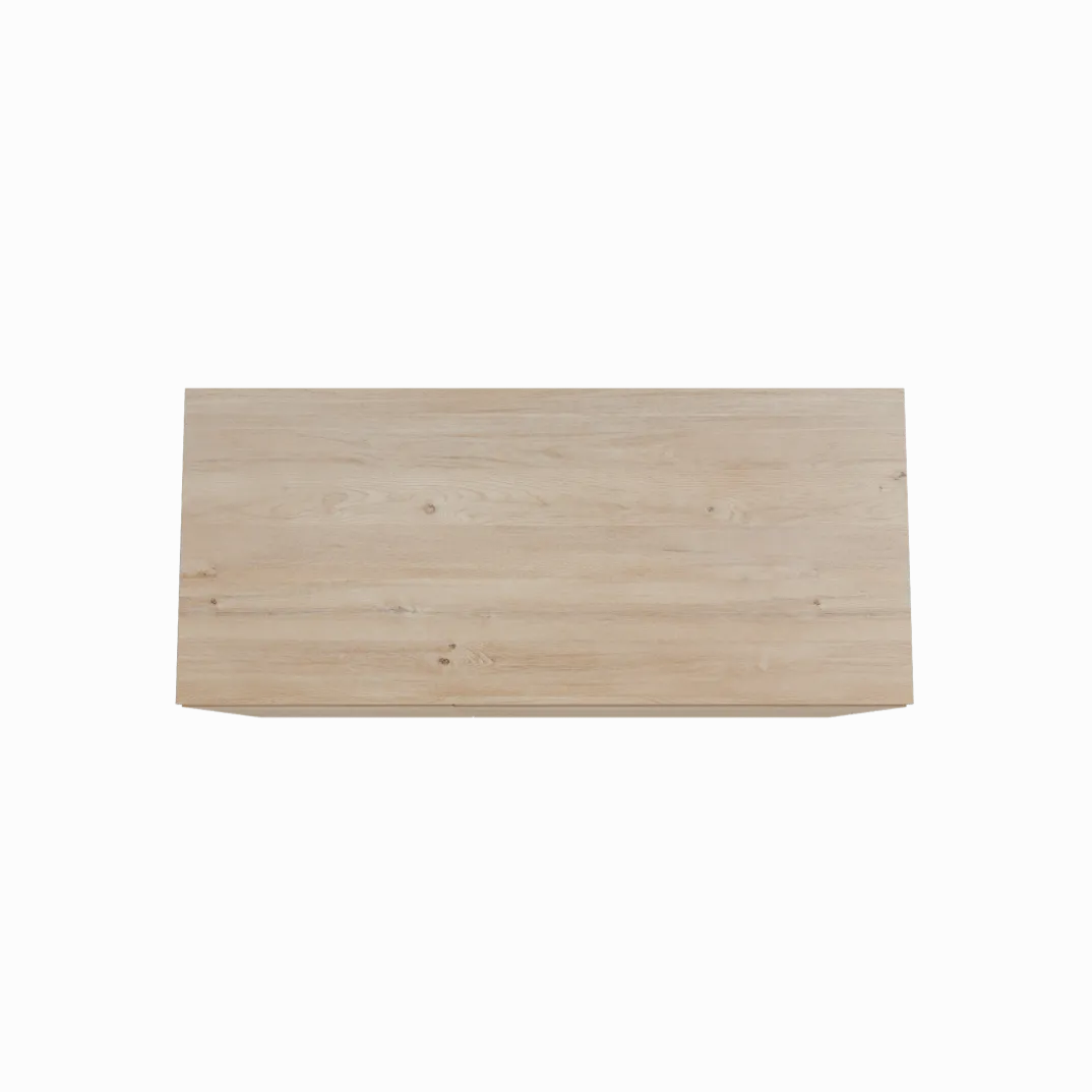 Storke Edge badkamermeubel met Panton wastafelblad voor waskom(men)