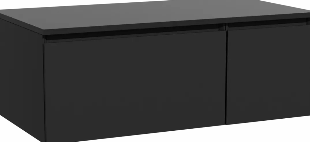 Storke Edge badkamermeubel met Panton wastafelblad voor waskom(men)