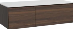 Storke Edge badkamermeubel met Tavola wastafelblad voor waskom(men)