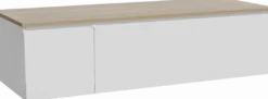 Storke Edge badkamermeubel met Panton wastafelblad voor waskom(men)