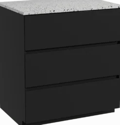 Storke Edge badkamermeubel met Tavola wastafelblad voor waskom(men)