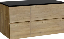 Storke Edge badkamermeubel met Panton wastafelblad voor waskom(men)