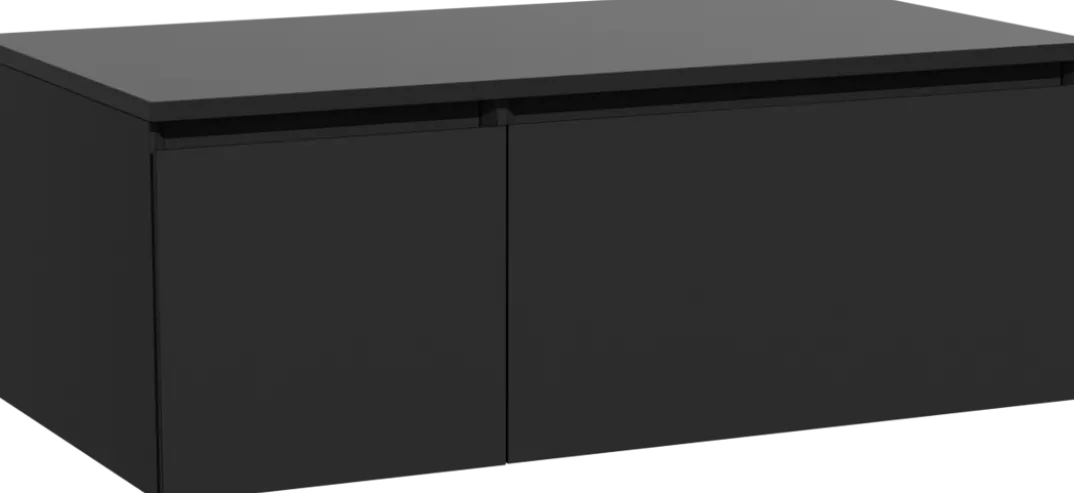 Storke Edge badkamermeubel met Panton wastafelblad voor waskom(men)