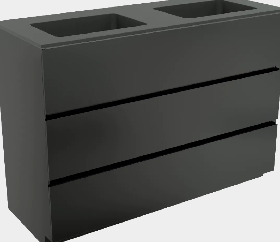 Storke Edge badkamermeubel met Scuro wastafel