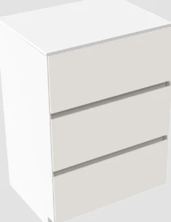 Storke Edge badkamermeubel met Tavola wastafelblad voor waskom(men)