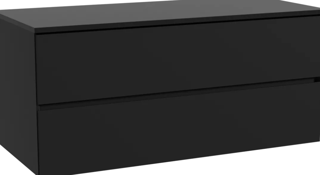 Storke Edge badkamermeubel met Panton wastafelblad voor waskom(men)