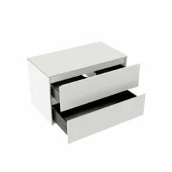 Storke Edge badkamermeubel met Tavola wastafelblad voor waskom(men)