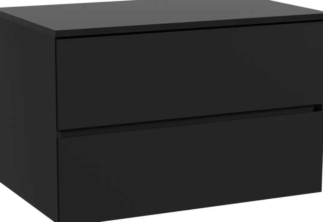 Storke Edge badkamermeubel met Panton wastafelblad voor waskom(men)