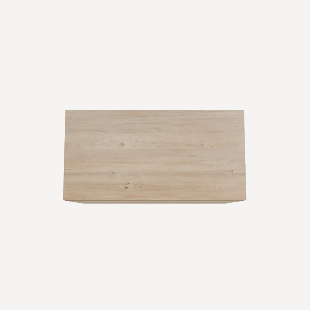 Storke Edge badkamermeubel met Panton wastafelblad voor waskom(men)