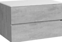Storke Edge badkamermeubel met Tavola wastafelblad voor waskom(men)
