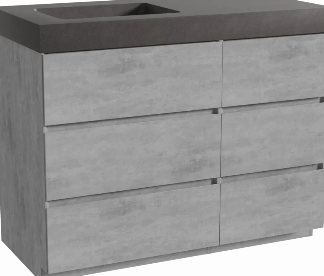 Storke Edge badkamermeubel met Scuro High wastafel